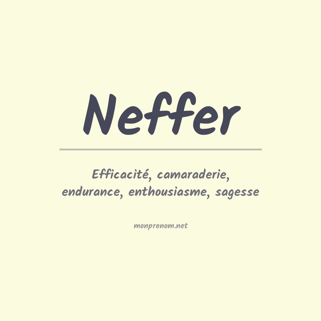 Signification du prénom Neffer