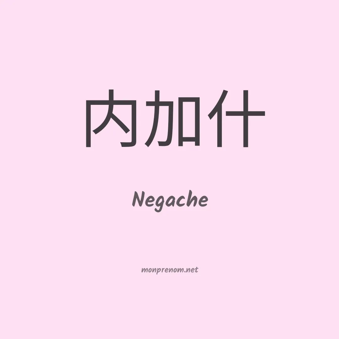 Negache en chinois