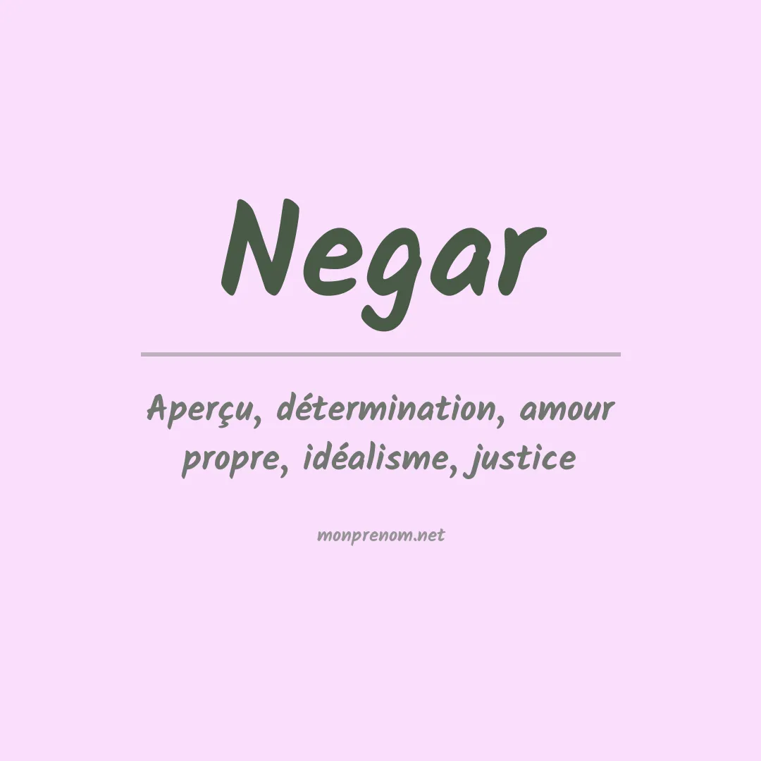Prénom Negar