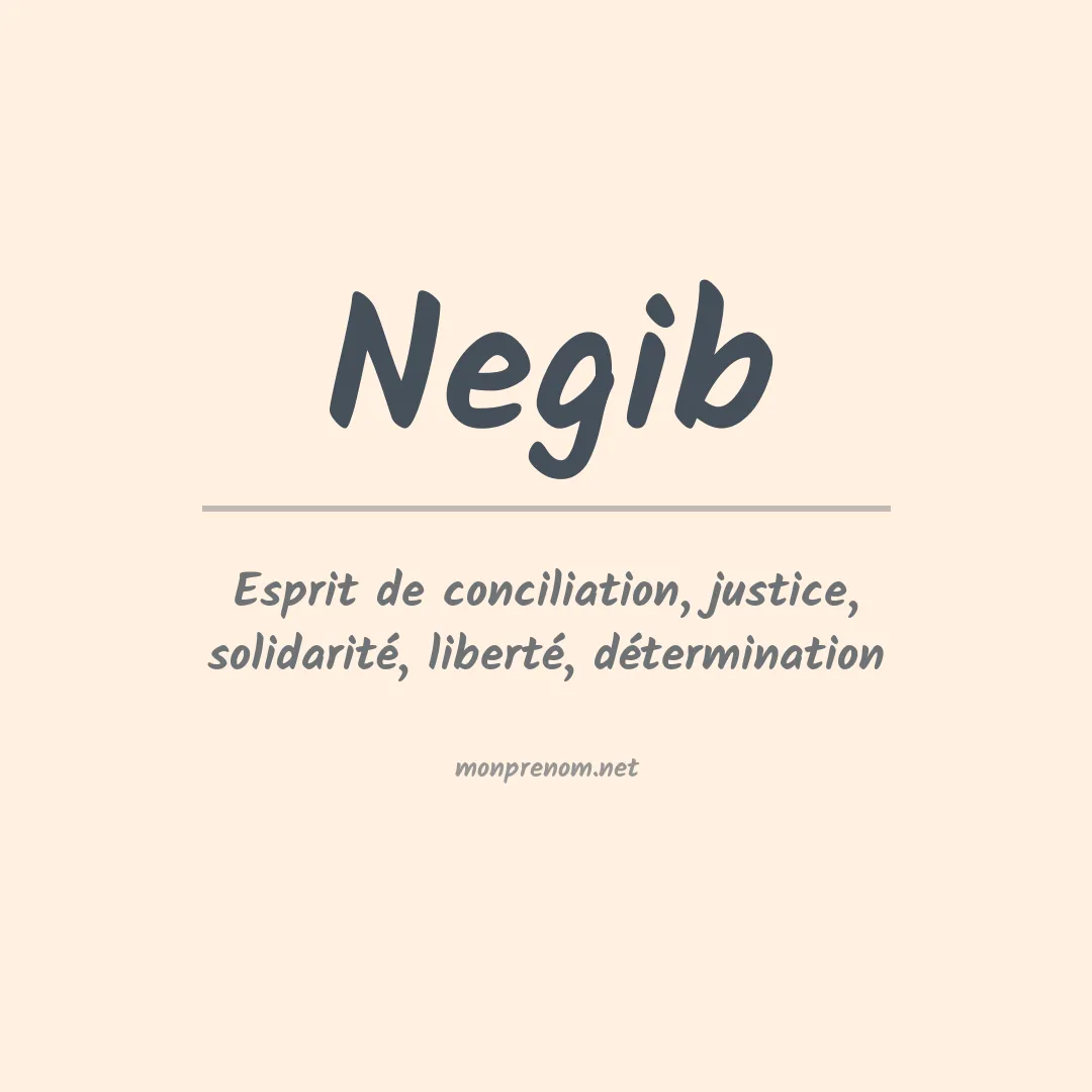 Prénom Negib