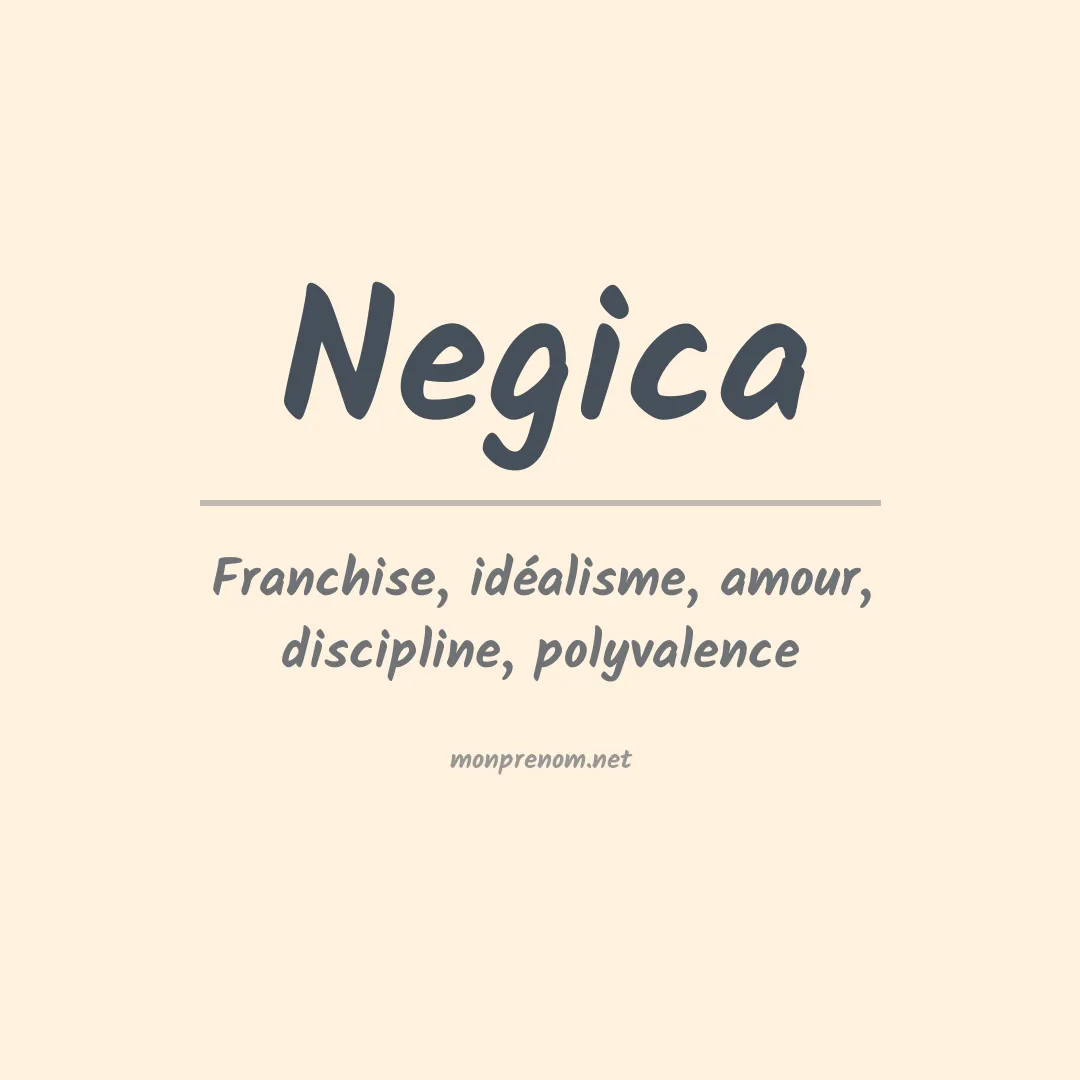 Signification du prénom Negica