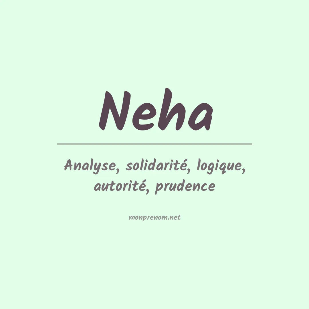Prénom Neha
