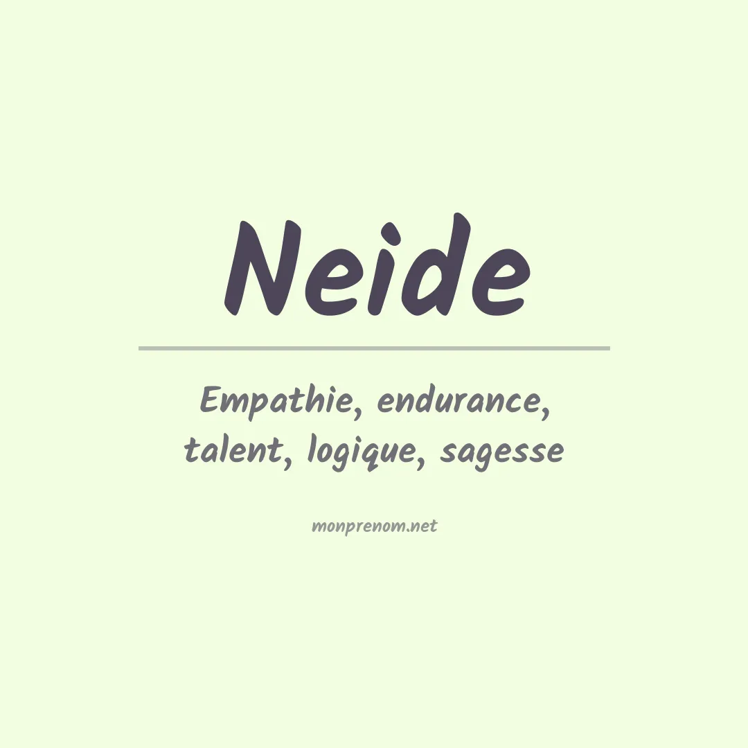 Prénom Neide