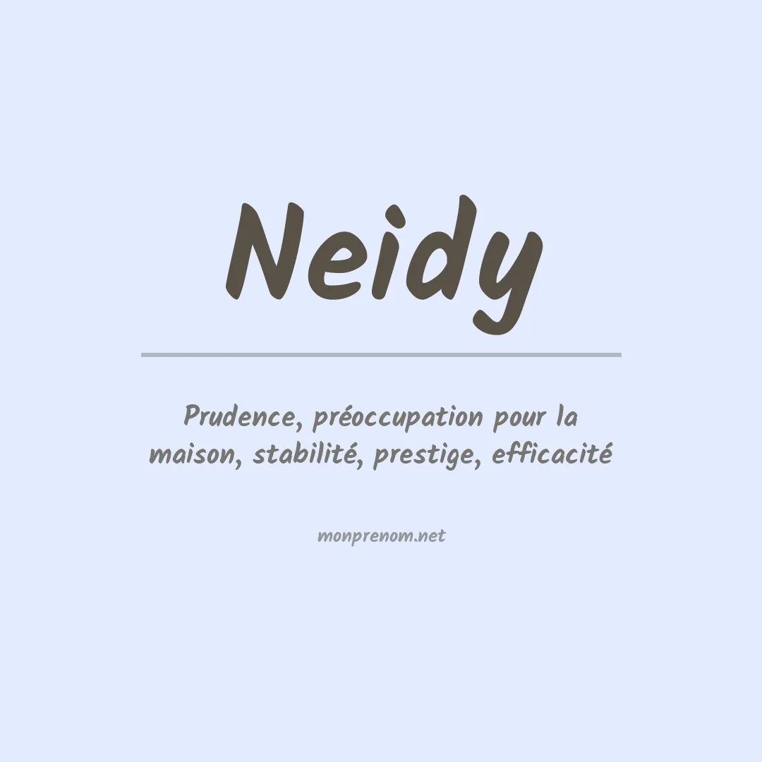 Prénom Neidy