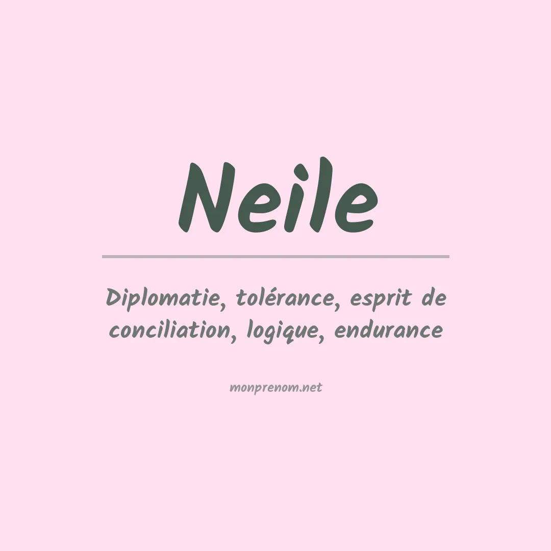 Prénom Neile