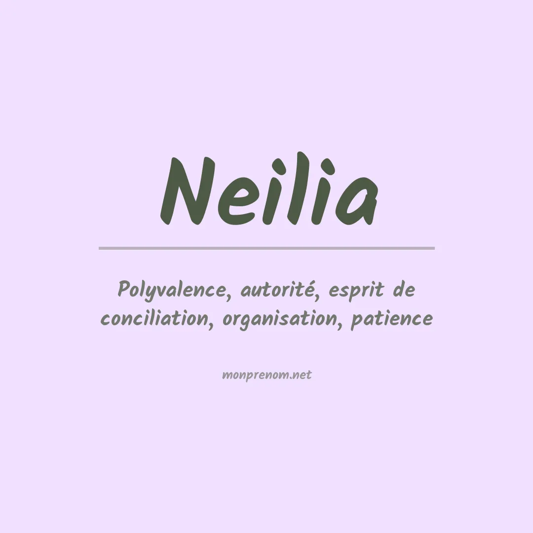 Prénom Neilia