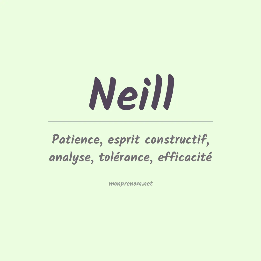 Prénom Neill
