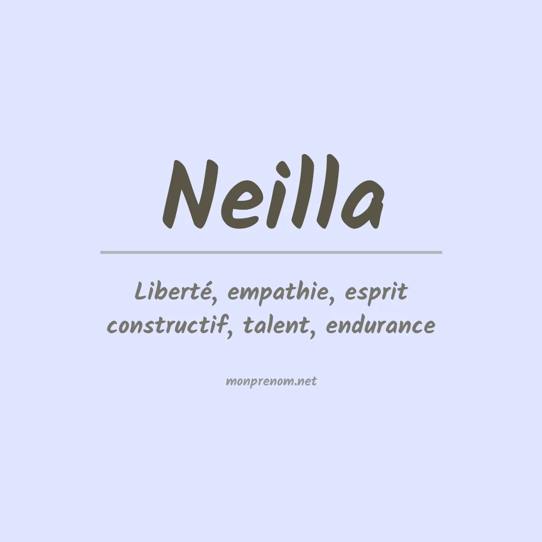 Signification du prénom Neilla