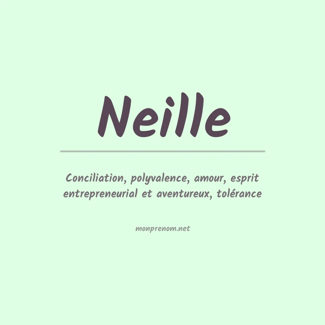 Signification du prénom Neille