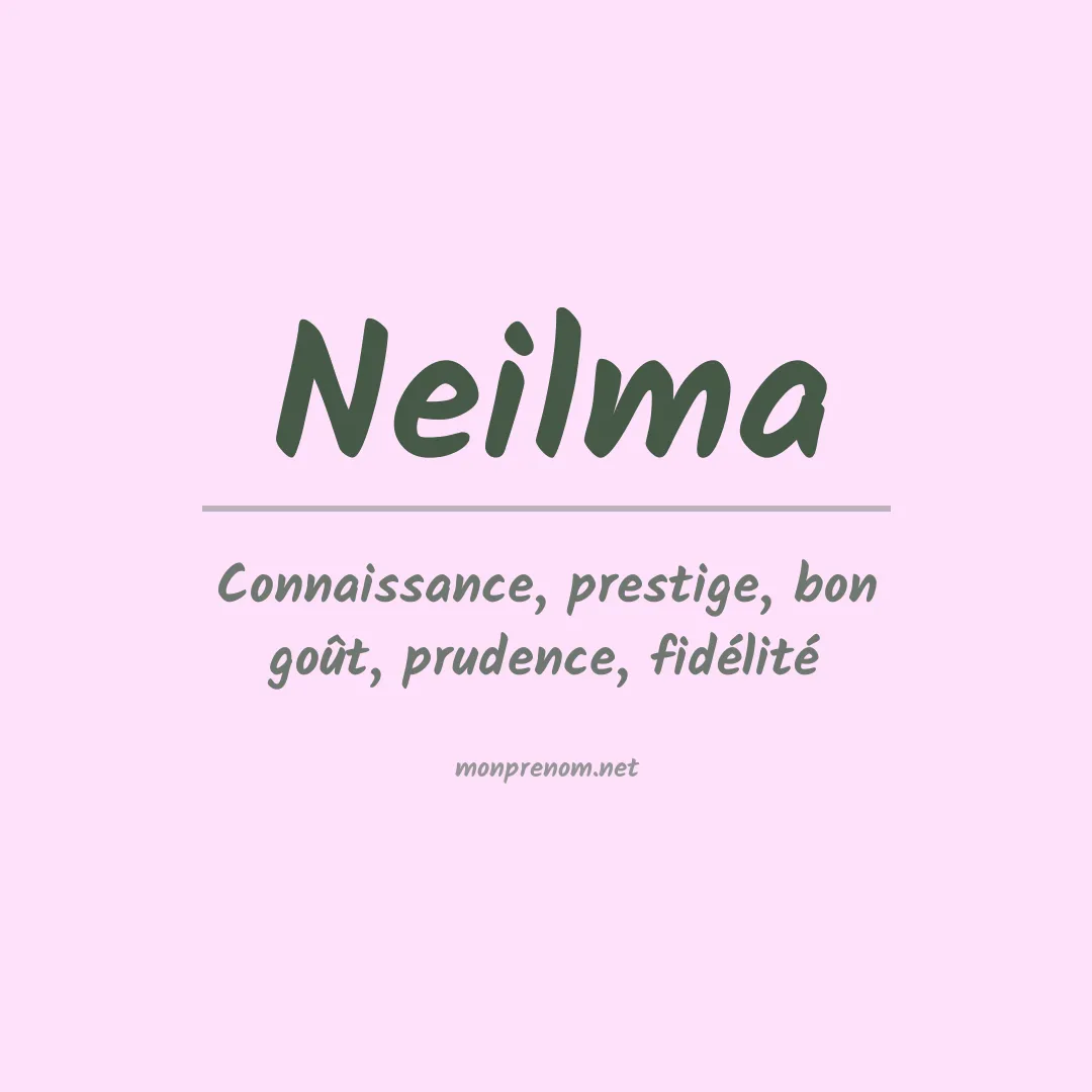 Prénom Neilma