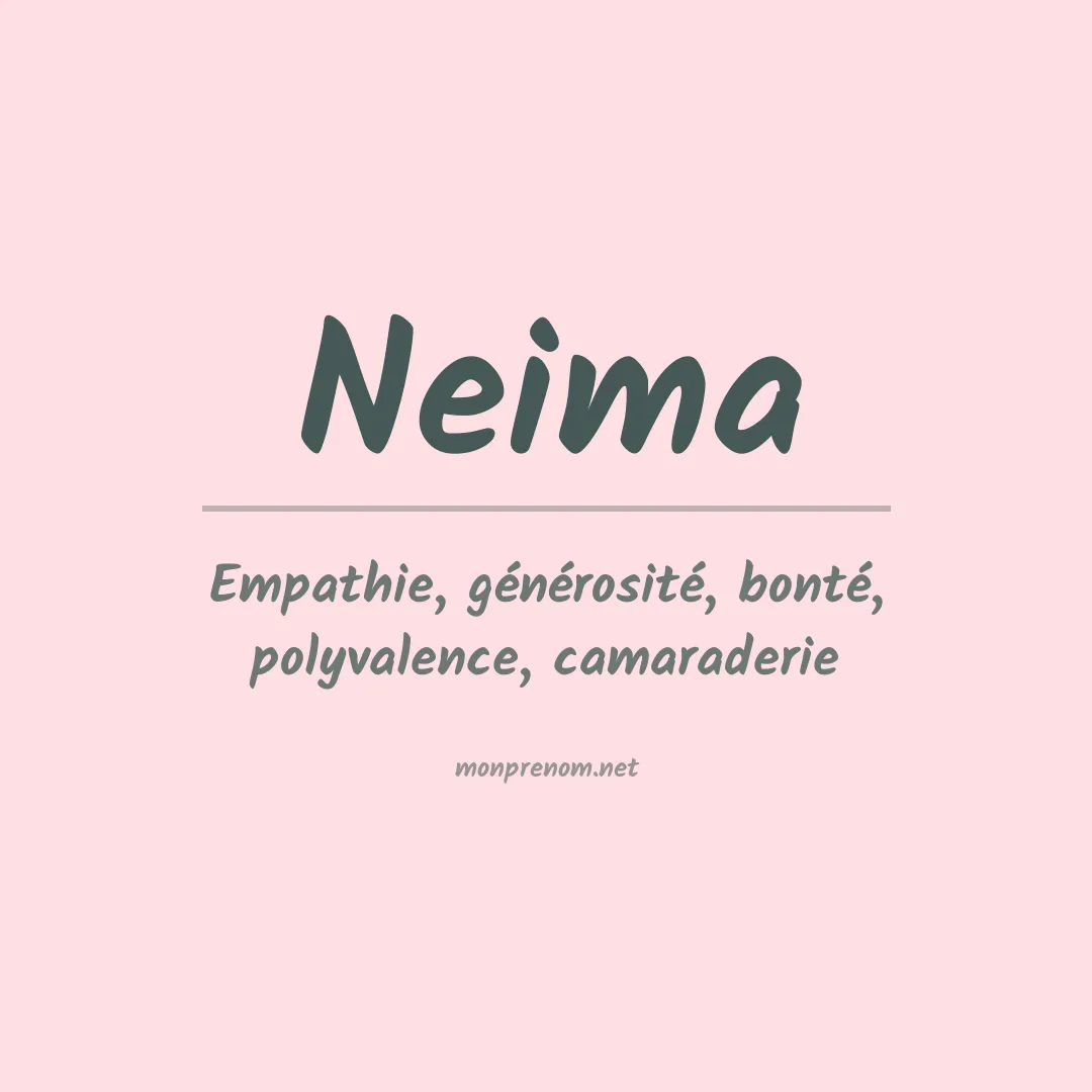 Prénom Neima