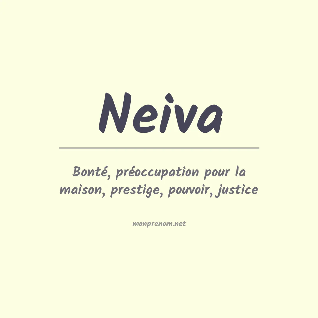 Prénom Neiva