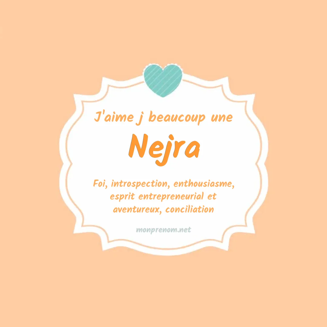 J'aime beaucoup Nejra