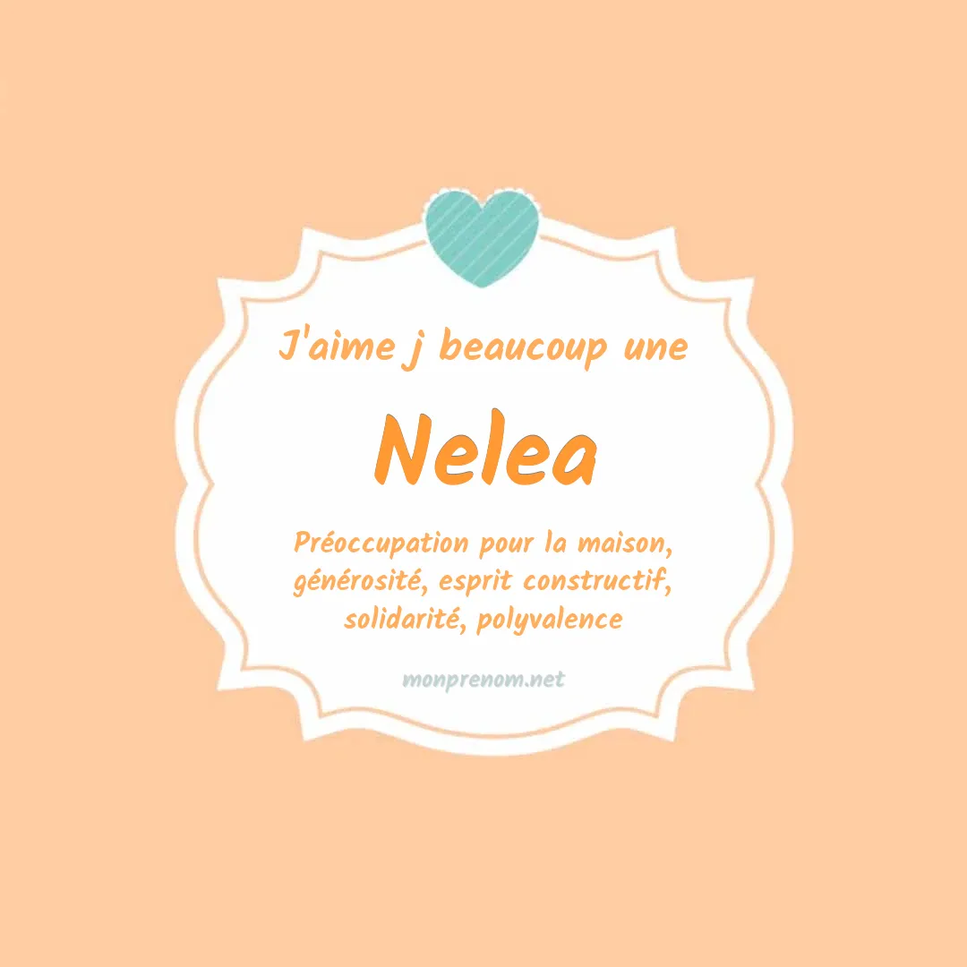 J'aime beaucoup Nelea