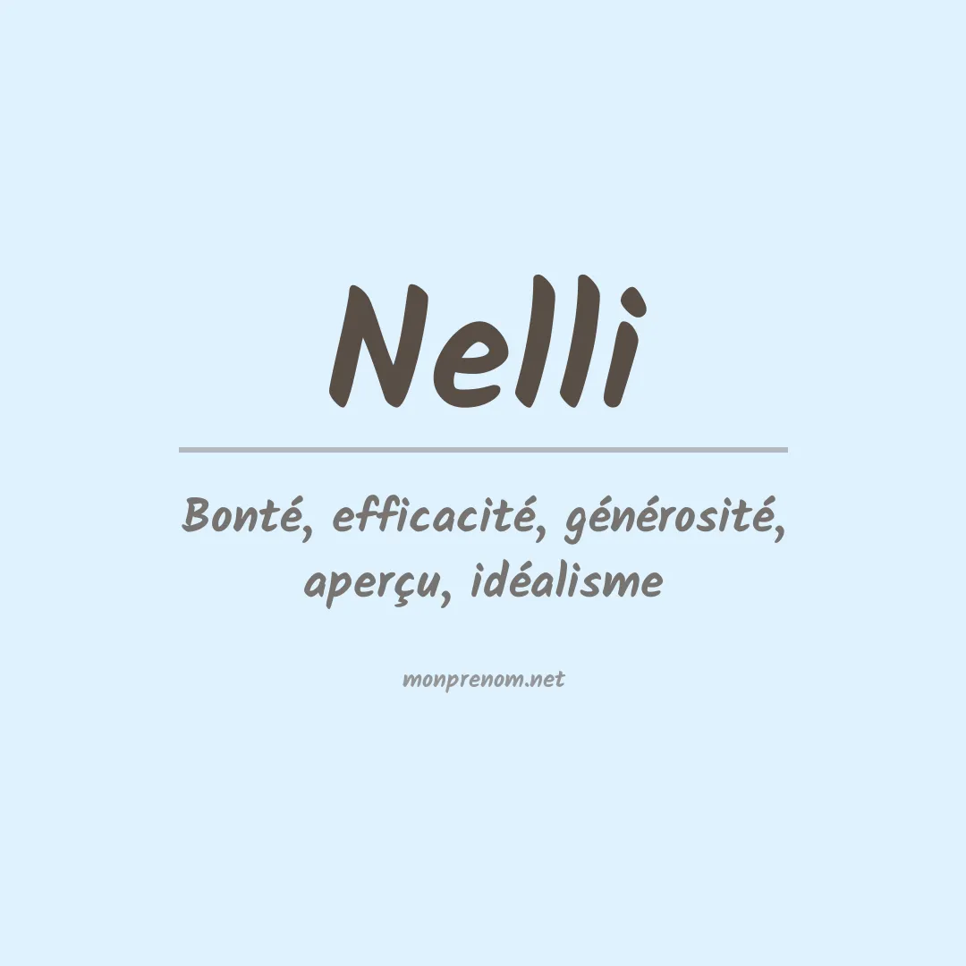 Prénom Nelli
