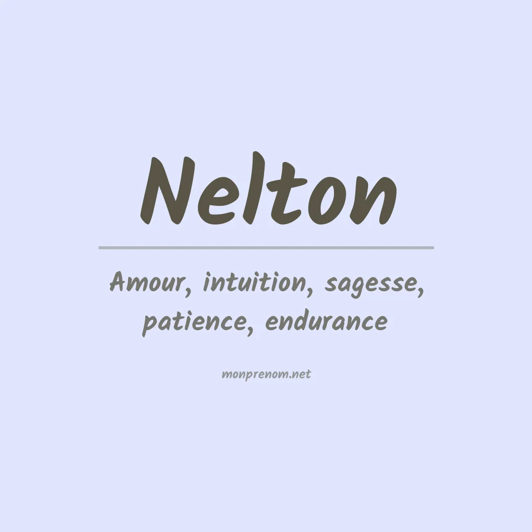 Prénom Nelton