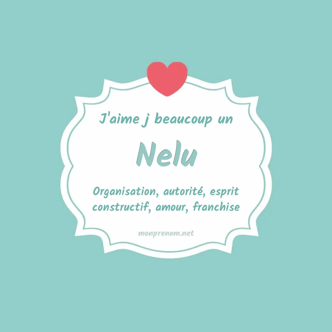 J'aime beaucoup Nelu