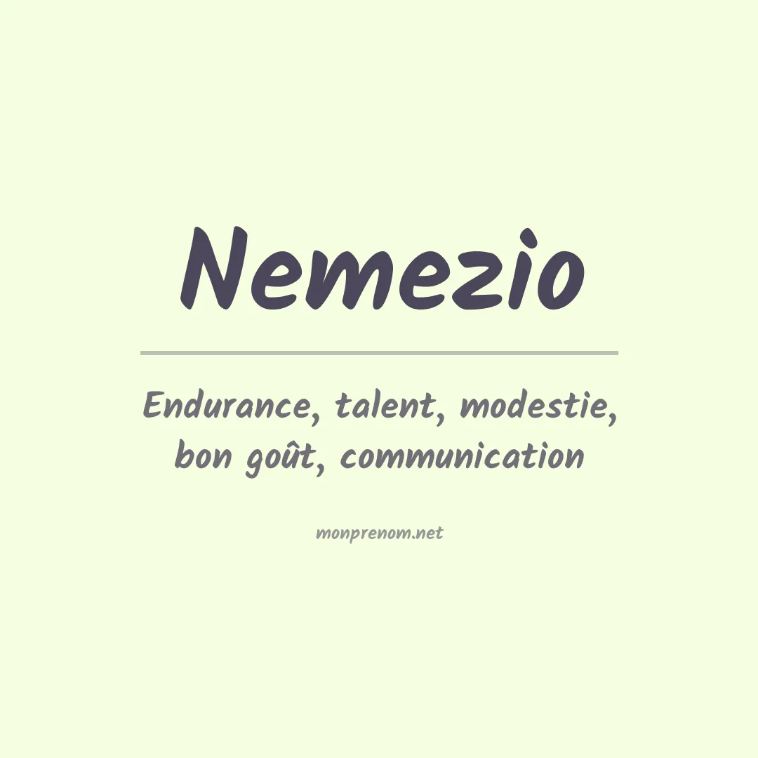 Prénom Nemezio