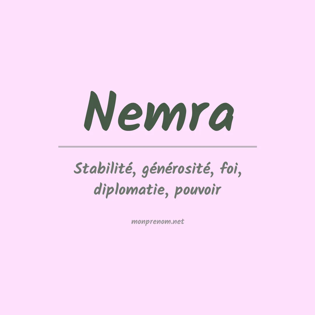 Prénom Nemra