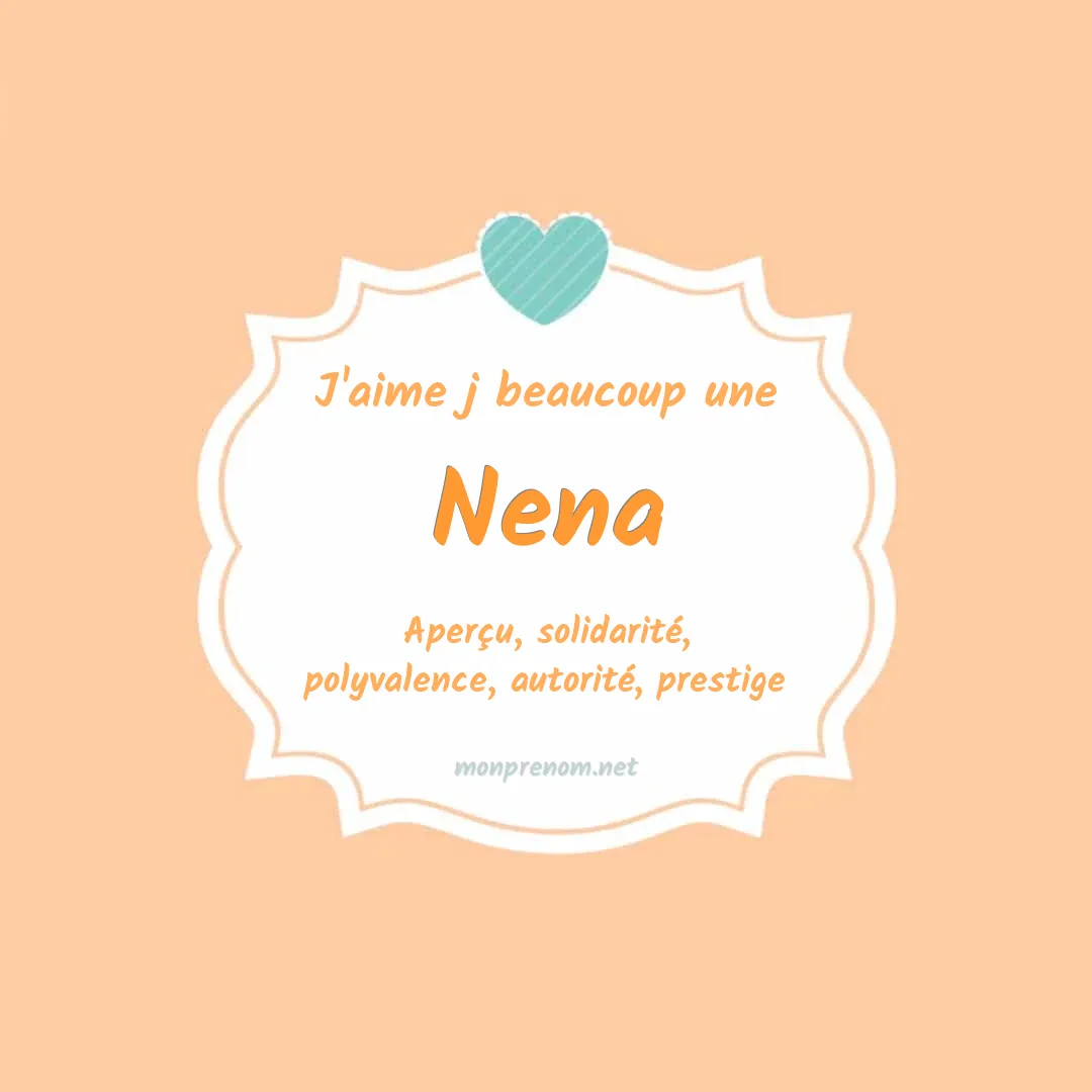 J'aime beaucoup Nena