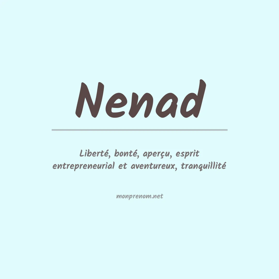 Signification du prénom Nenad