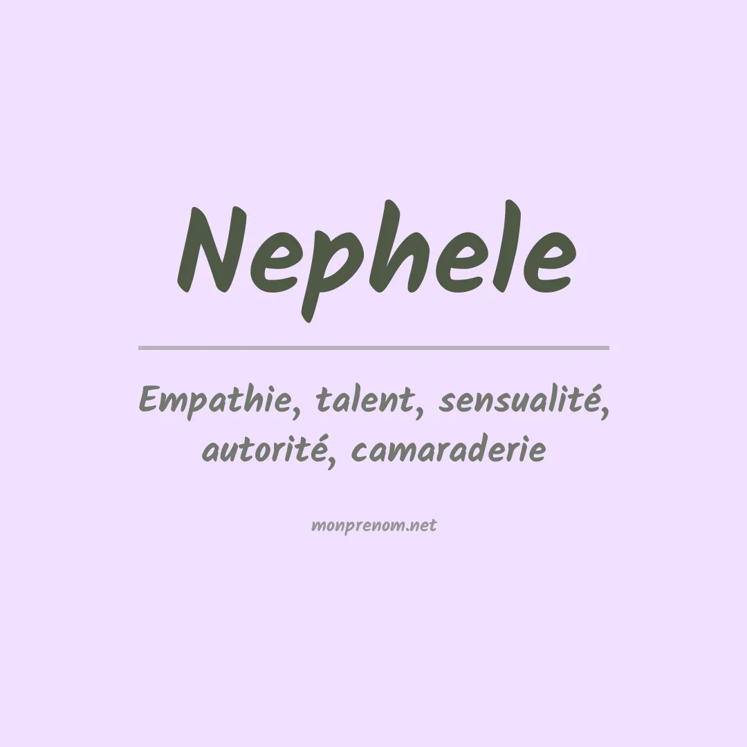 Signification du prénom Nephele