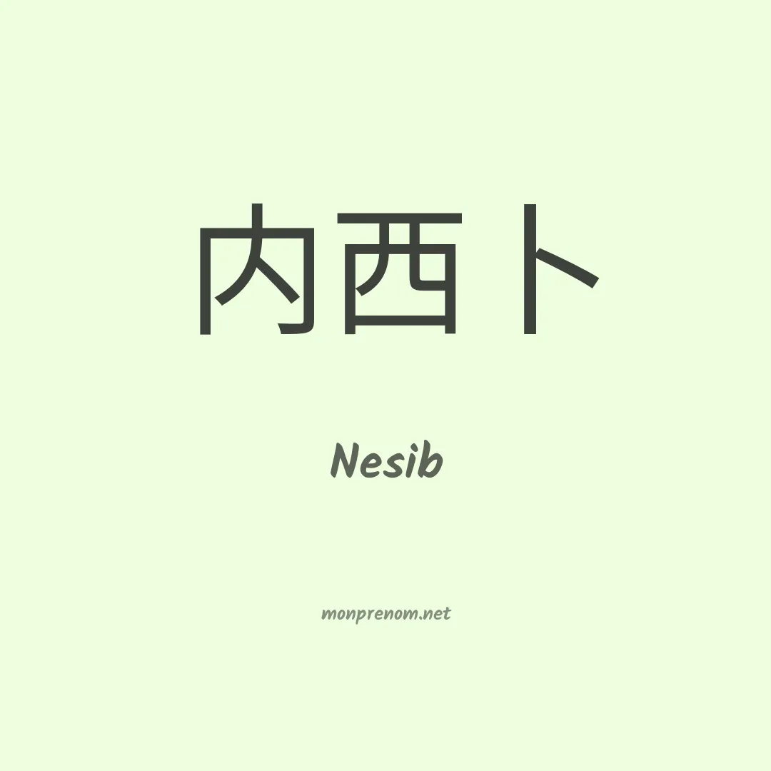 Nesib en chinois