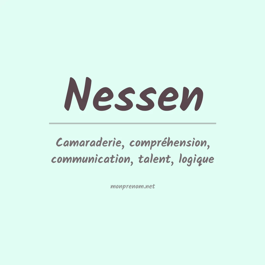 Prénom Nessen