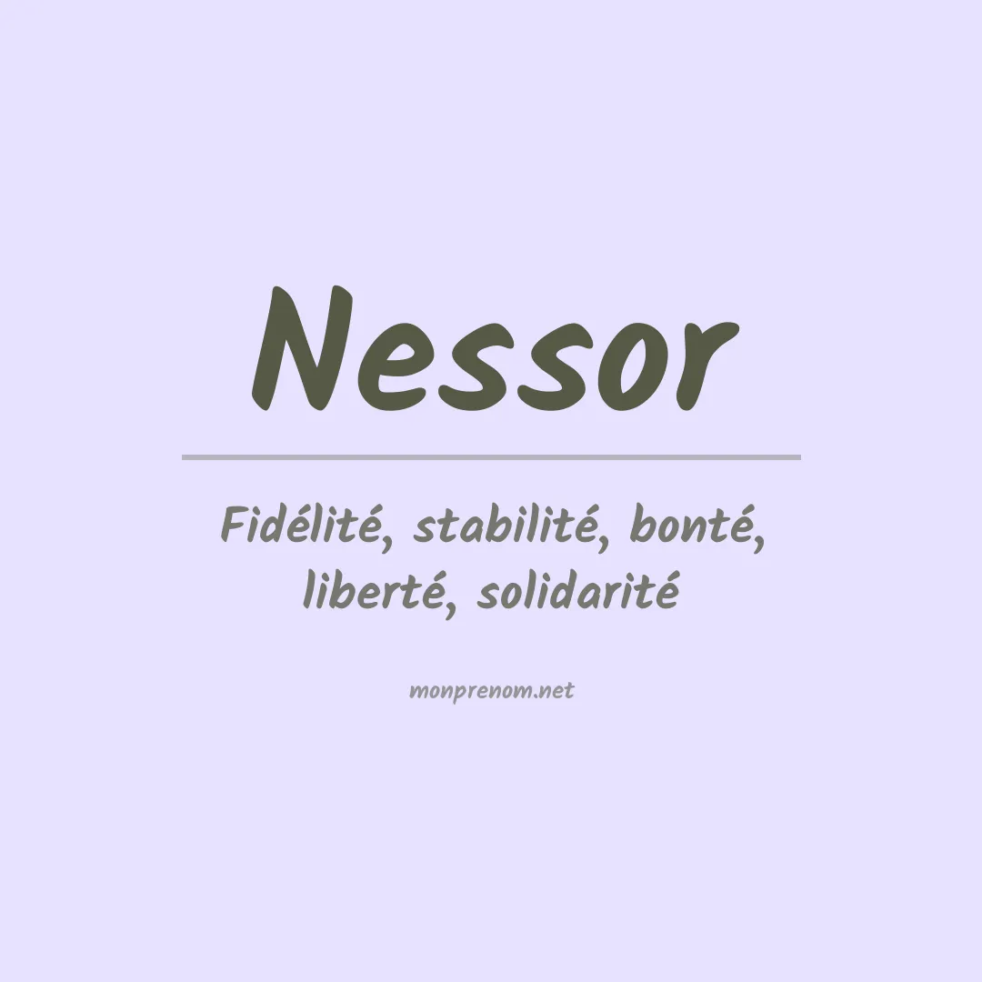 Signification du prénom Nessor