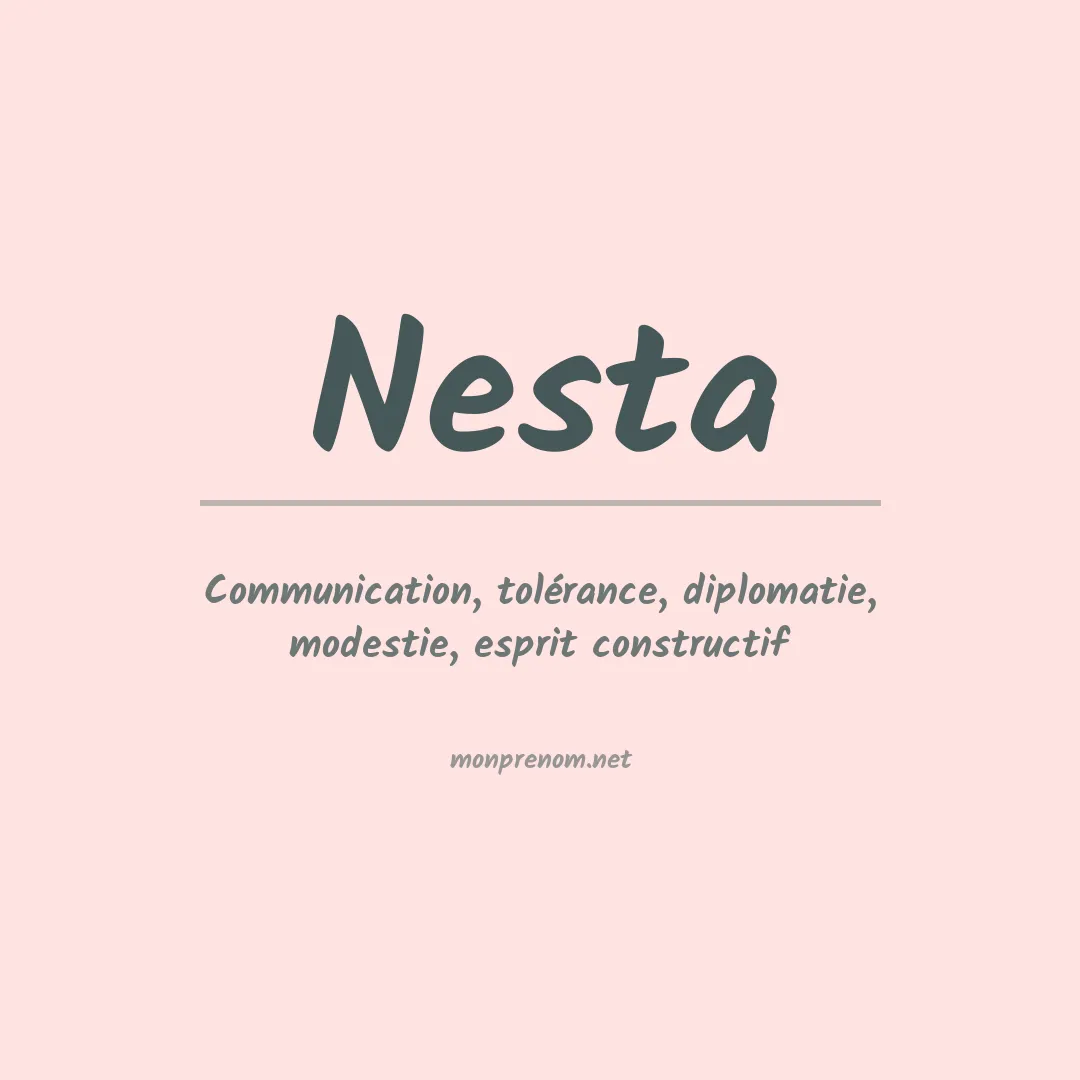 Prénom Nesta