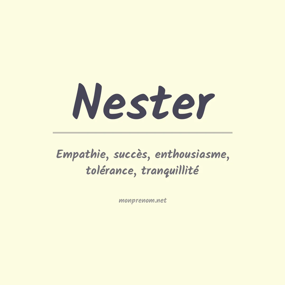 Prénom Nester