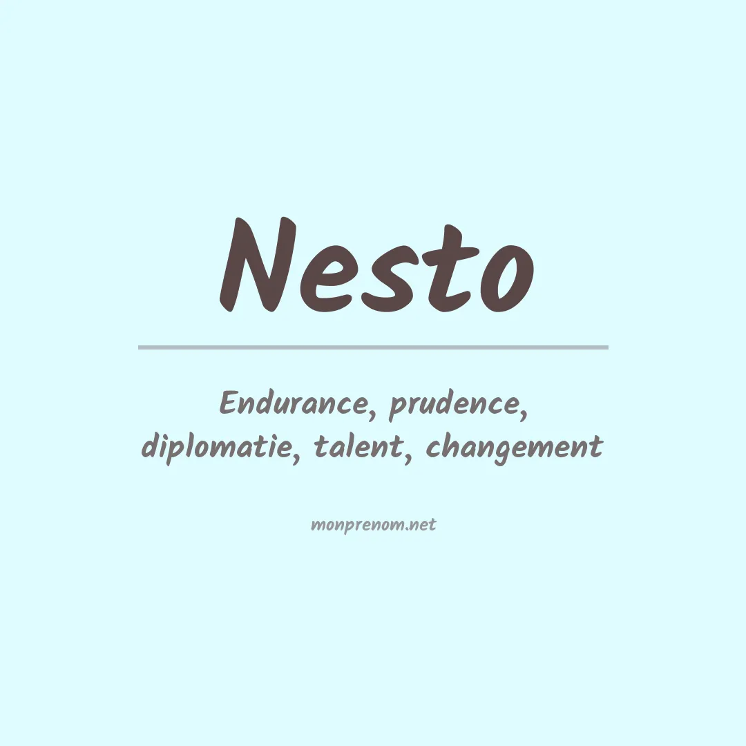 Prénom Nesto