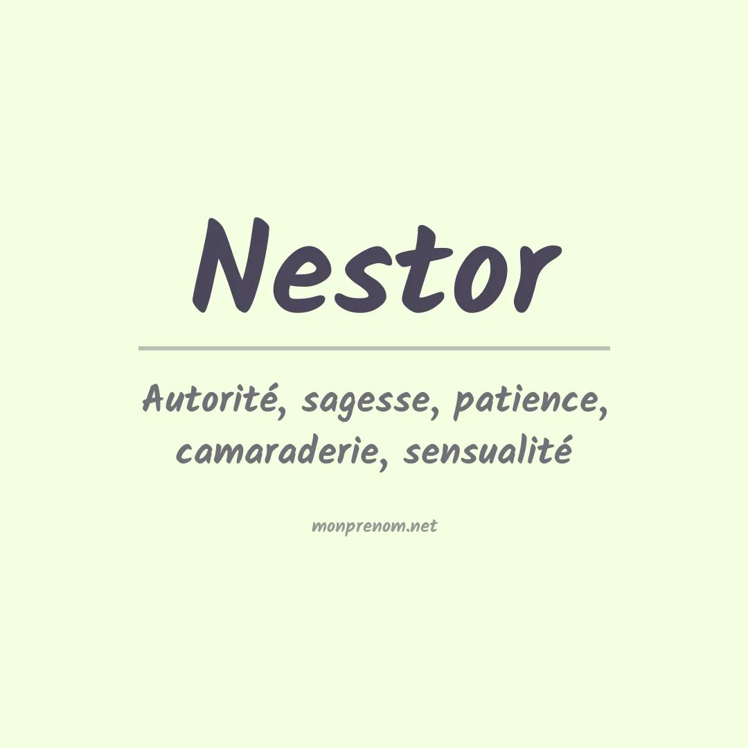 Prénom Nestor