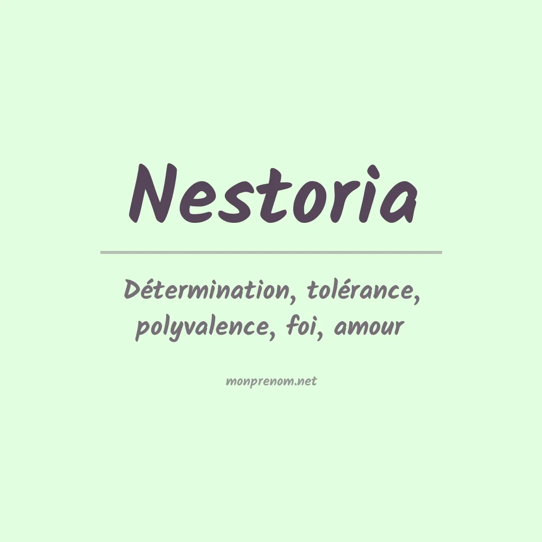 Prénom Nestoria