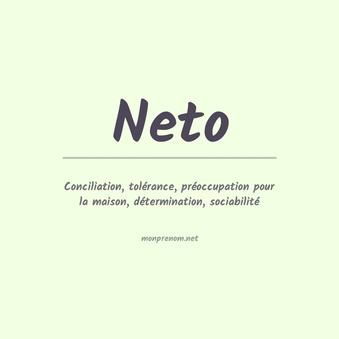 Prénom Neto