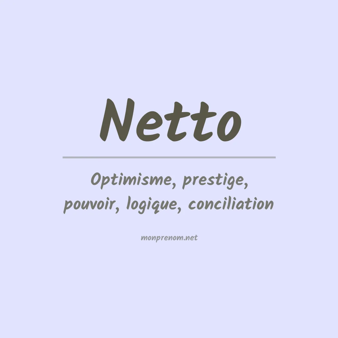 Prénom Netto