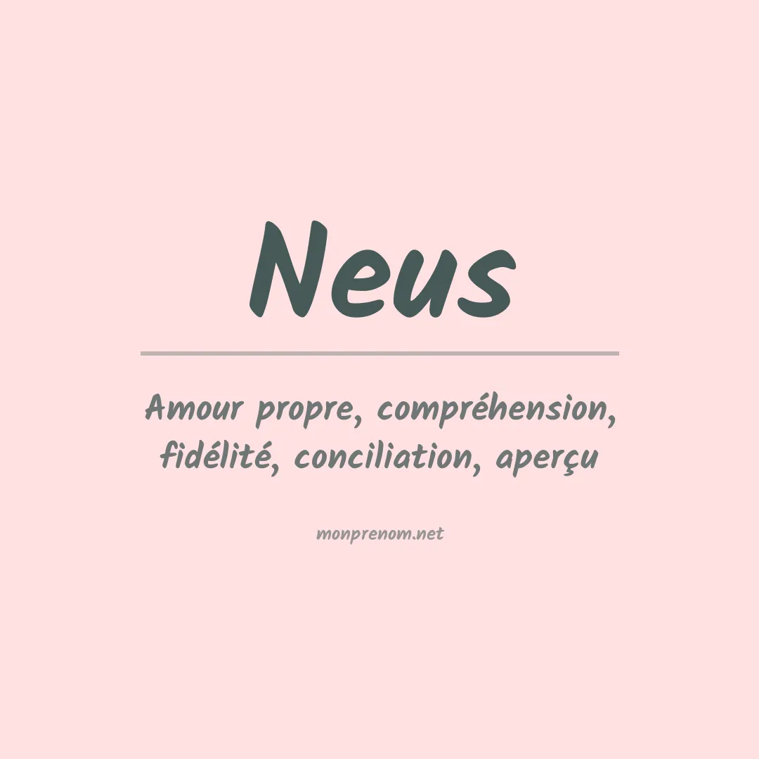 Prénom Neus