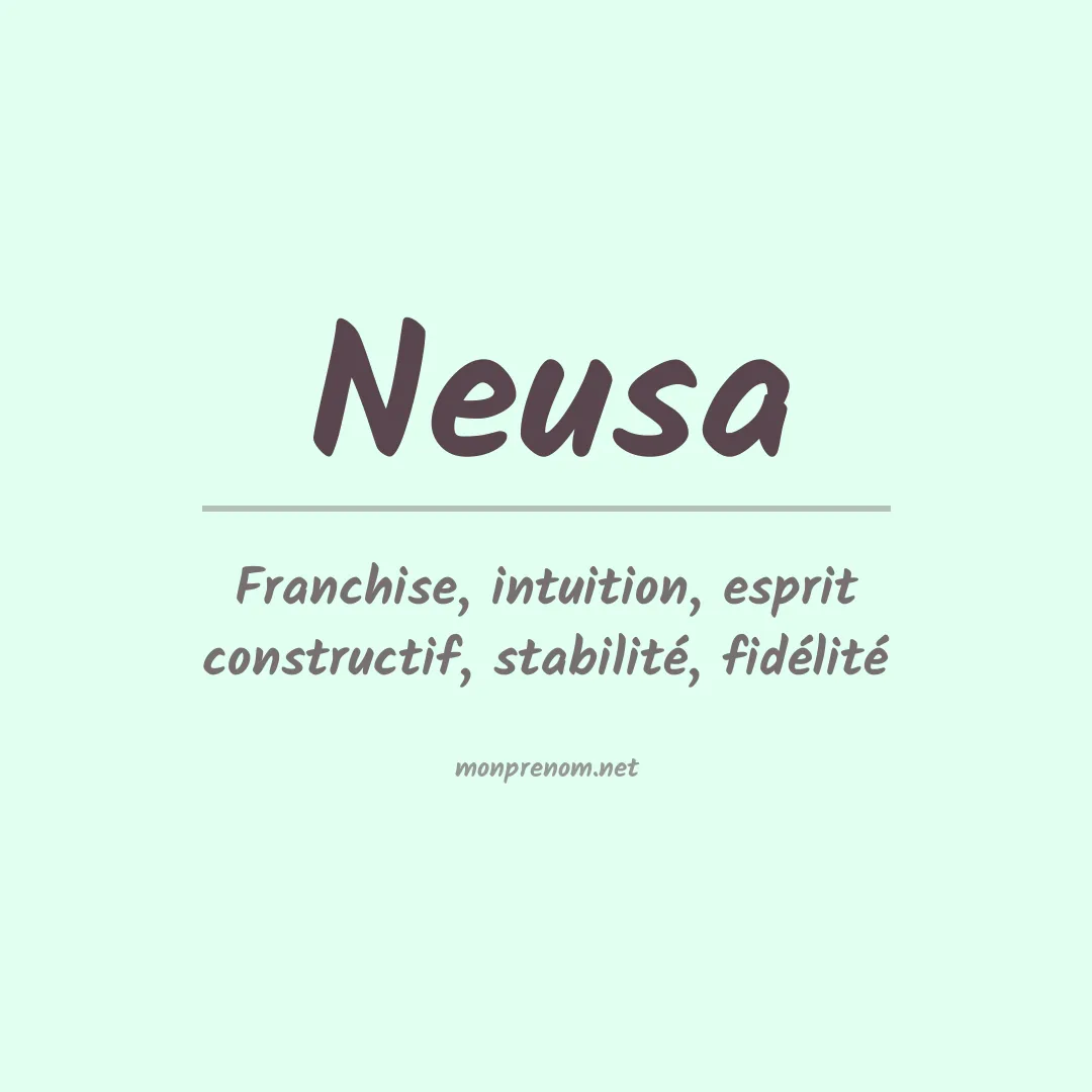 Prénom Neusa