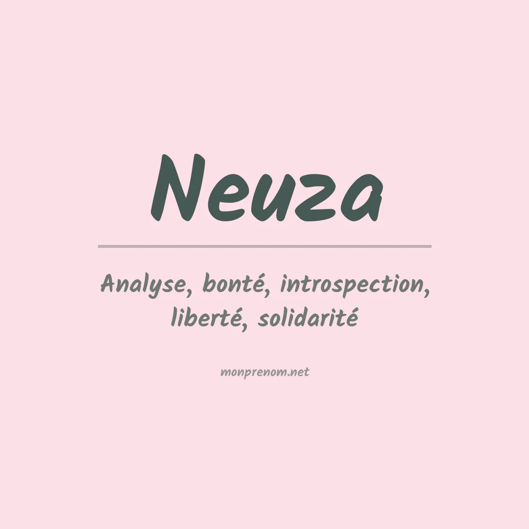 Prénom Neuza