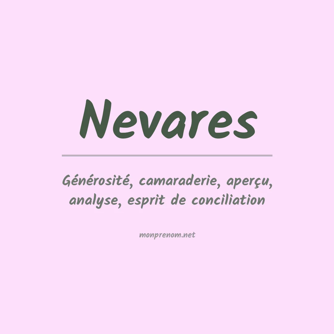 Signification du prénom Nevares