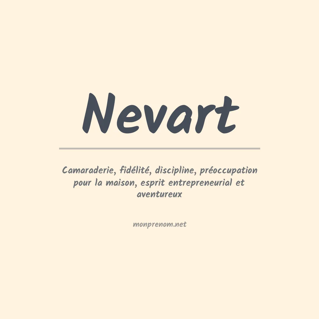 Signification du prénom Nevart