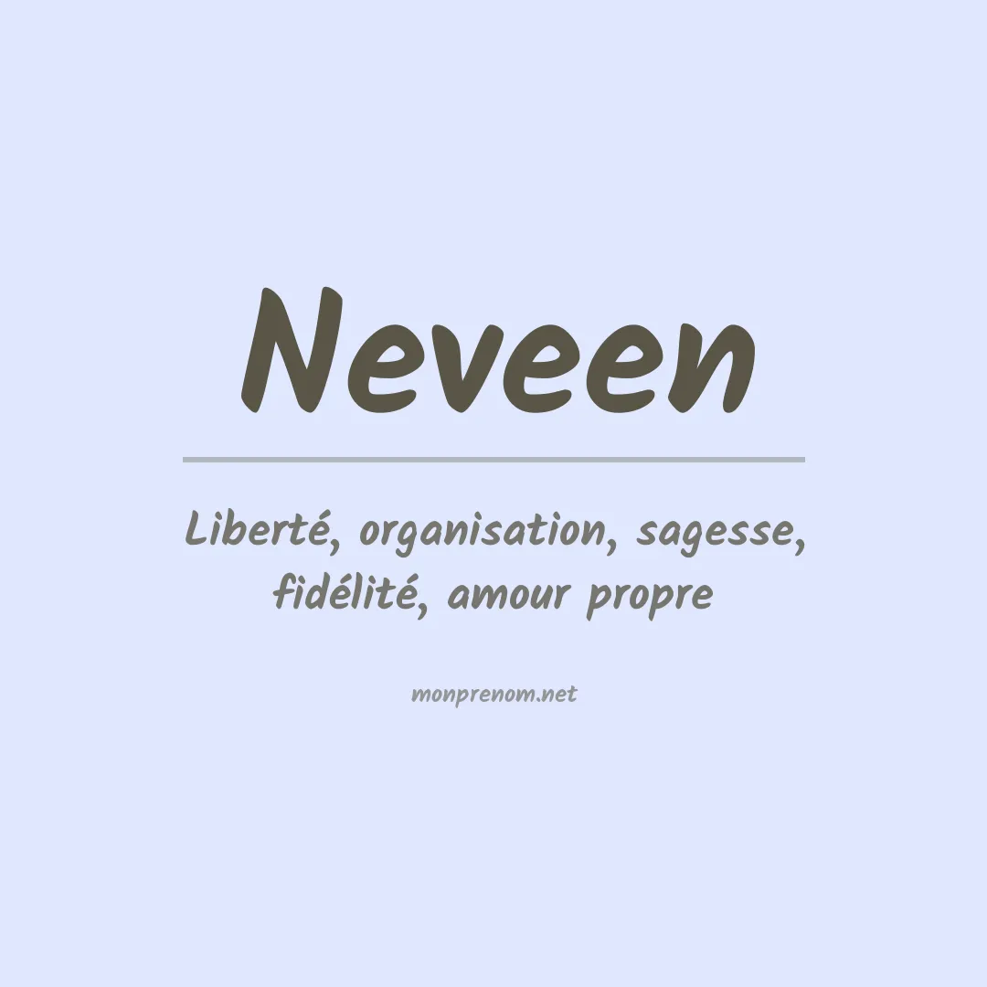 Prénom Neveen