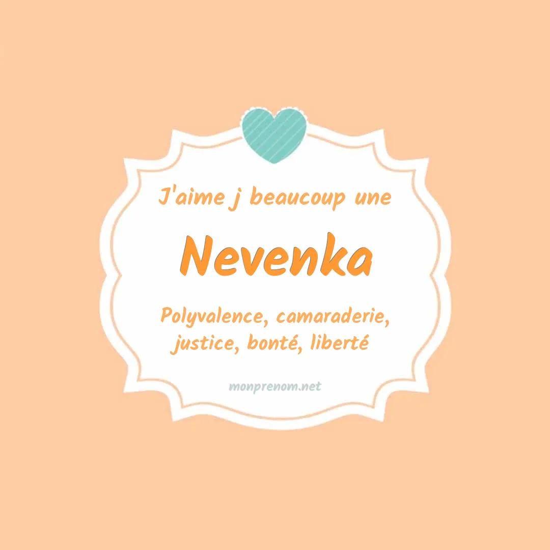 J'aime beaucoup Nevenka