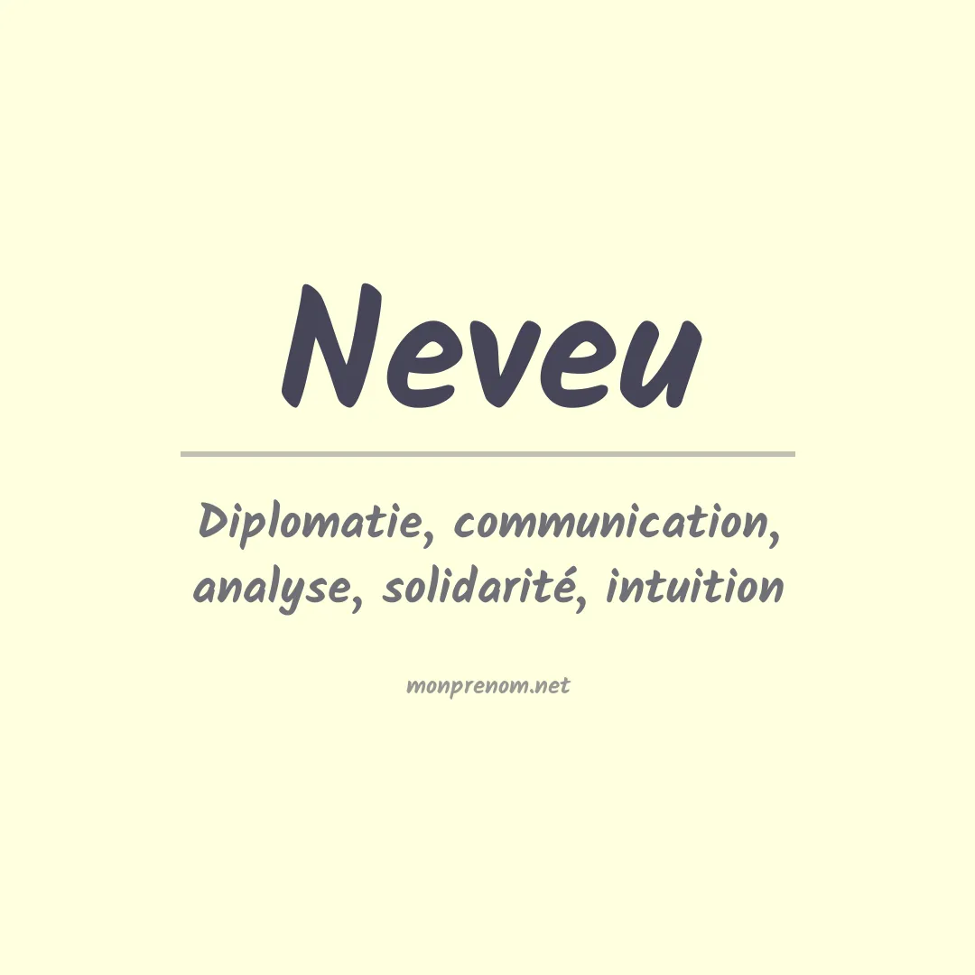 Prénom Neveu