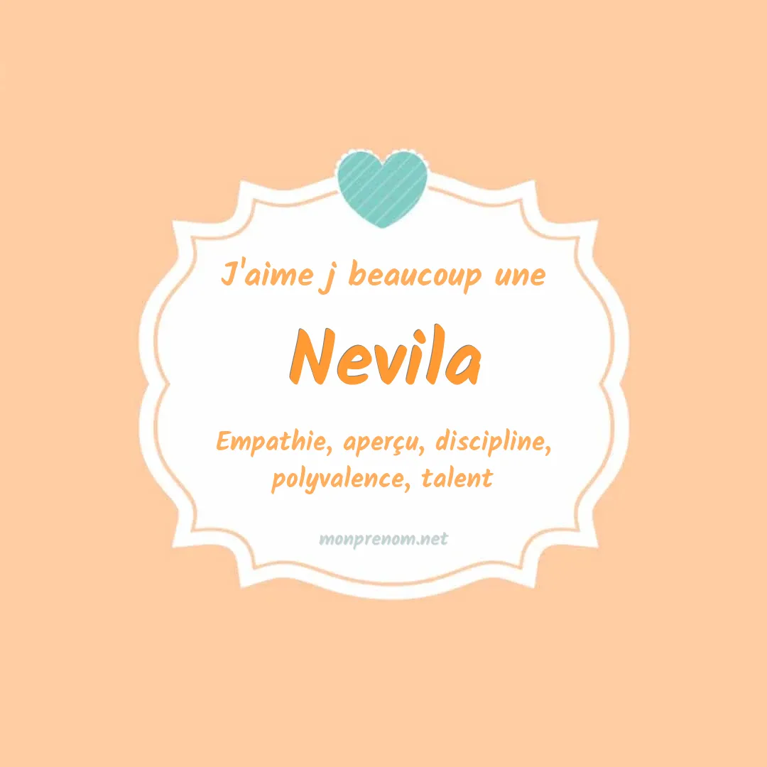 J'aime beaucoup Nevila
