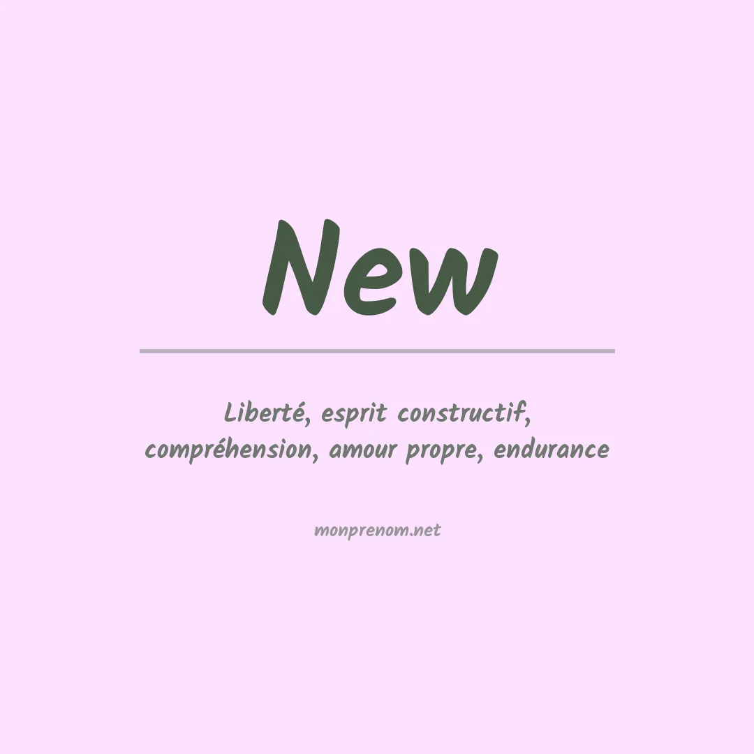 Prénom New