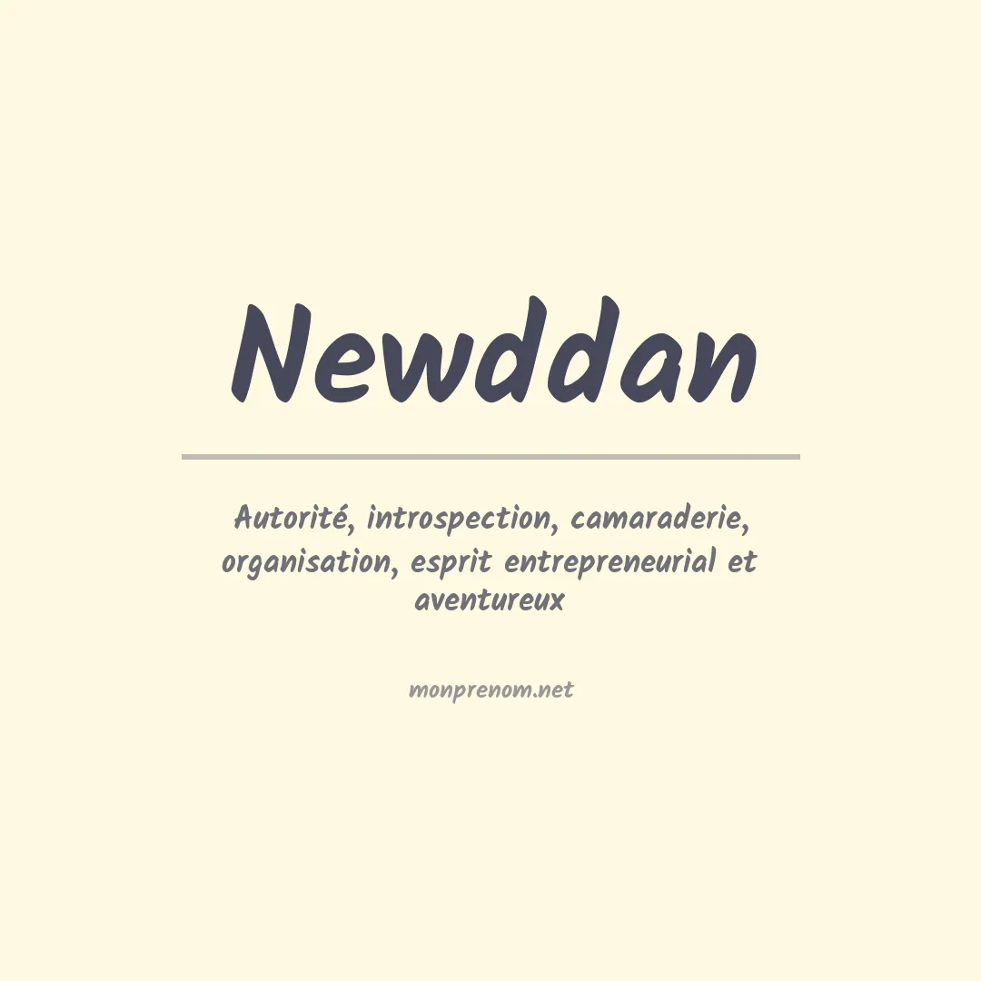 Signification du prénom Newddan