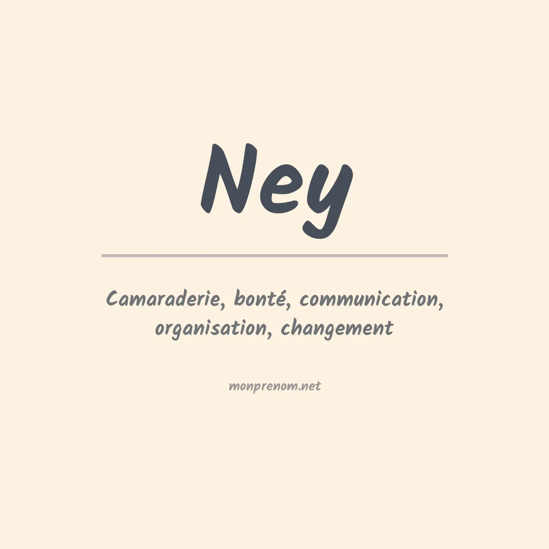 Prénom Ney