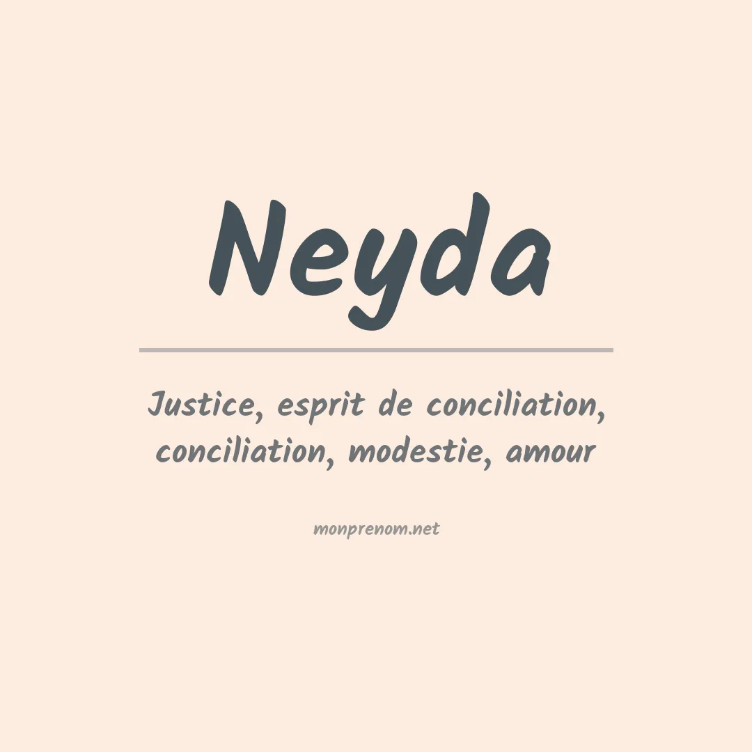 Prénom Neyda