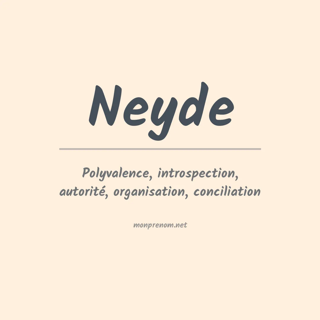 Prénom Neyde